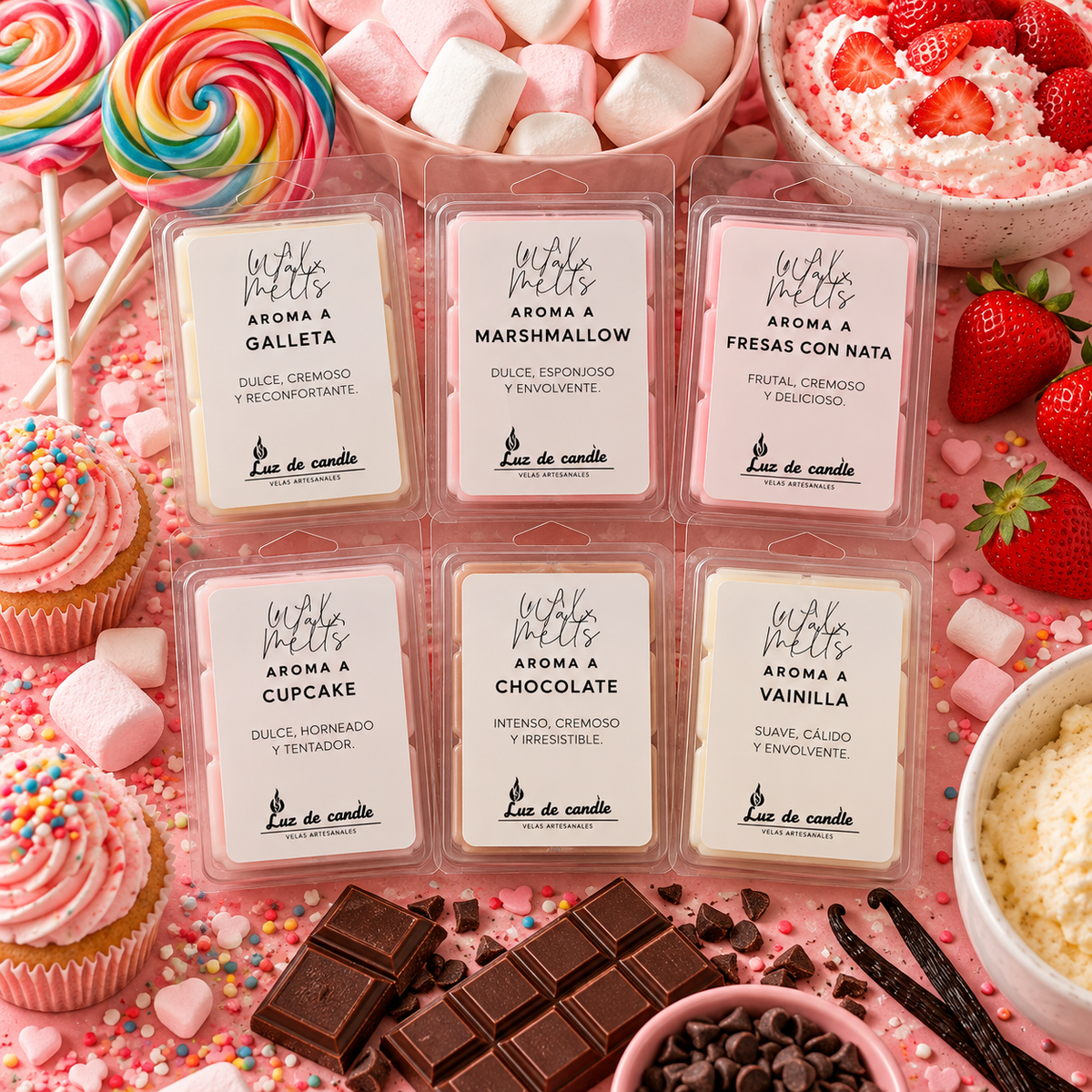 Colección Chuches & Caprichos de Wax Melts
