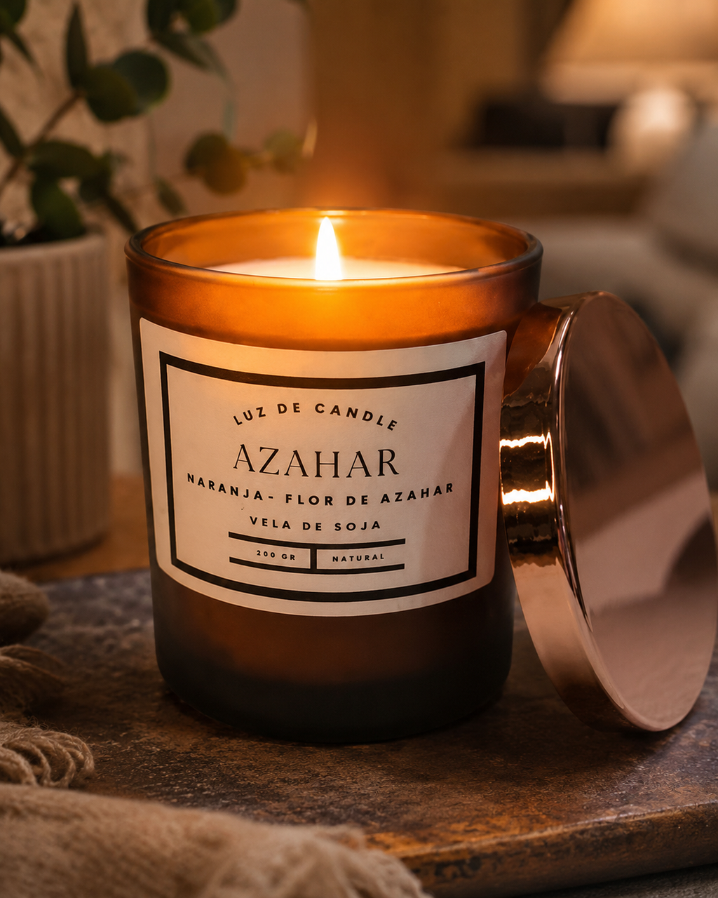 Azahar – Vela de soja natural con aroma a naranja y flor de azahar