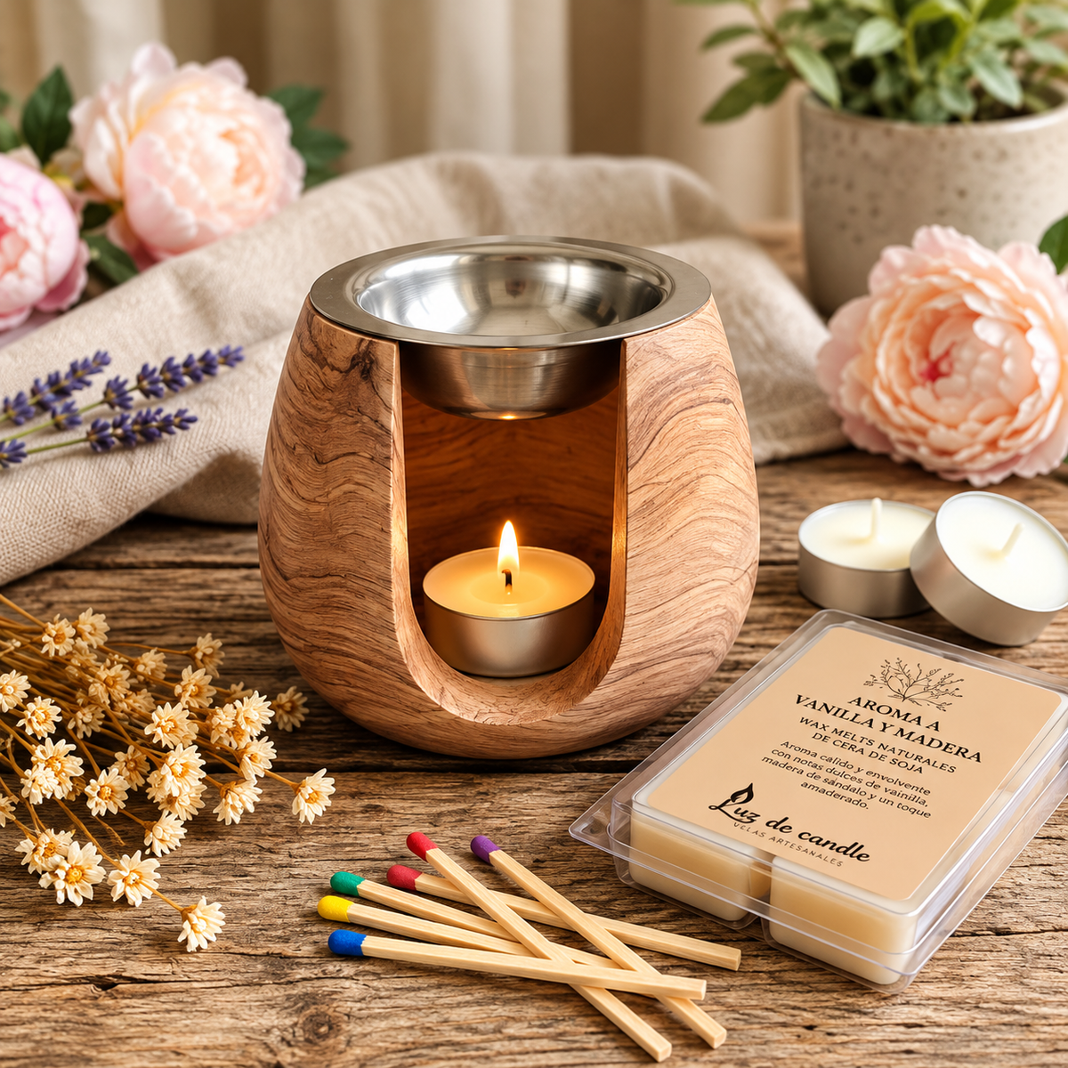 🤎 Pack Ritual · Quemador Terracota + Wax Melts