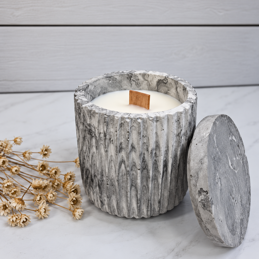 Vaso Rayado Marmol