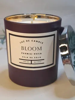 Bloom – Vela de soja natural con peonía y rosa