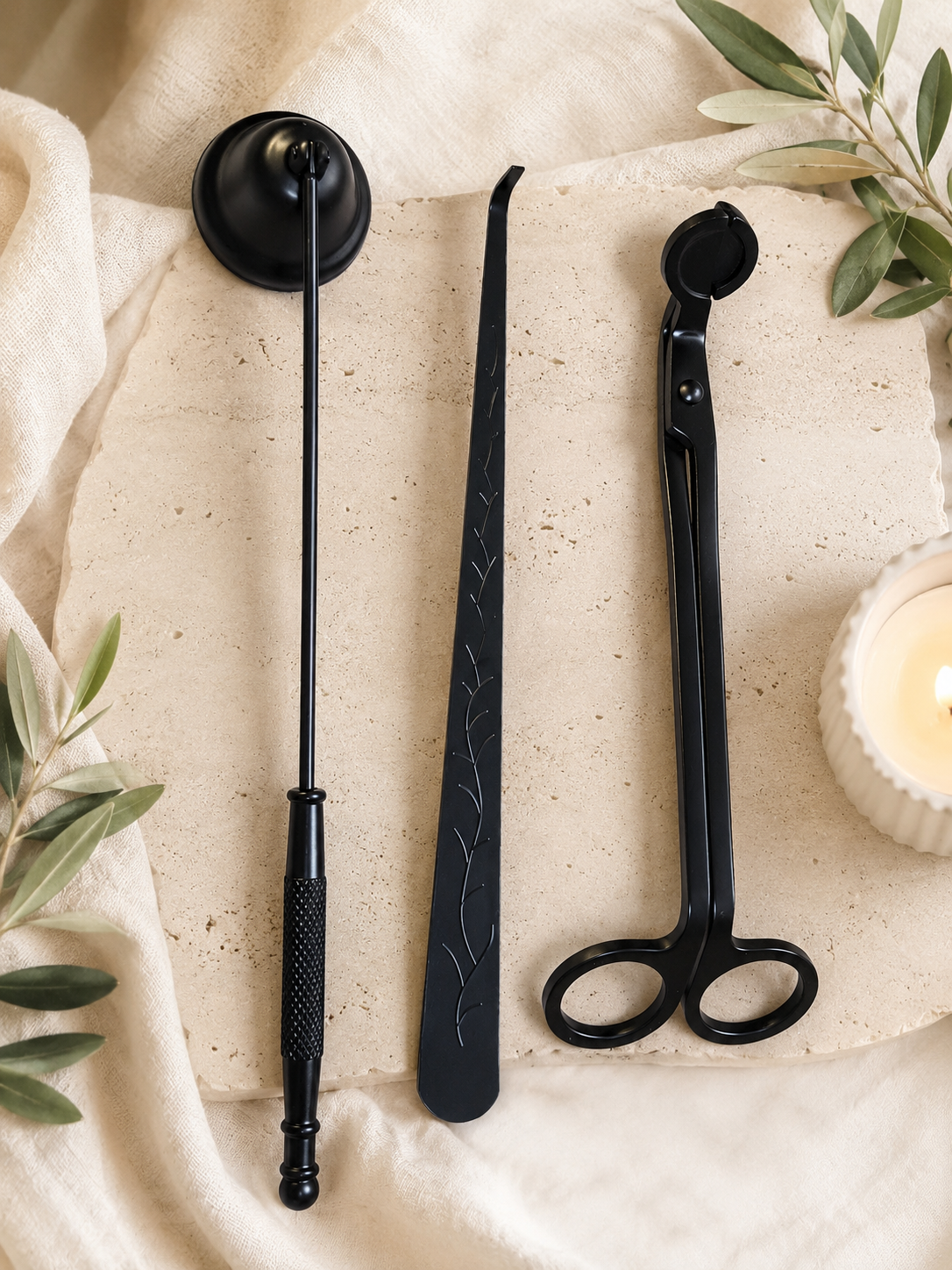 Set de accesorios para velas  | Cuidado de velas