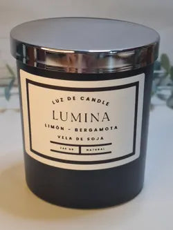 Lumina – Vela de soja natural con aroma de limón y bergamota