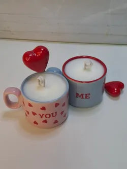 Pack Regalo YOU & ME – Velas artesanales aroma a rosa y vainilla