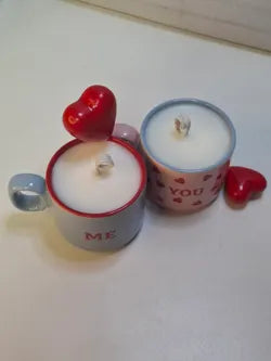 Pack Regalo YOU & ME – Velas artesanales aroma a rosa y vainilla