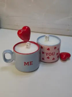 Pack Regalo YOU & ME – Velas artesanales aroma a rosa y vainilla