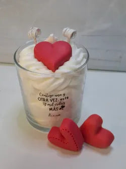 Vela de San Valentín con aroma a chocolate suizo
