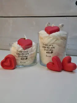 Vela de San Valentín con aroma a chocolate suizo