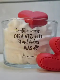 Vela de San Valentín con aroma a chocolate suizo