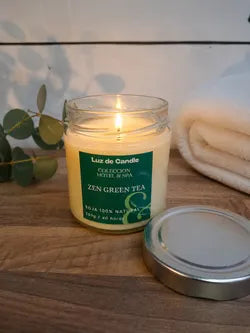 Zen Green Tea – Vela de té verde con cera de soja natural