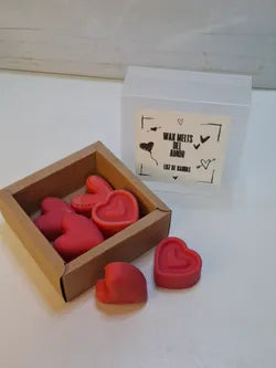 Wax Melts de corazón rojos con aromas a elegir