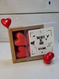 Wax Melts de corazón rojos con aromas a elegir